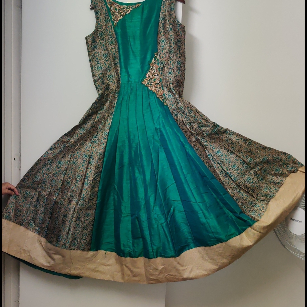 Designer silk party wear dress